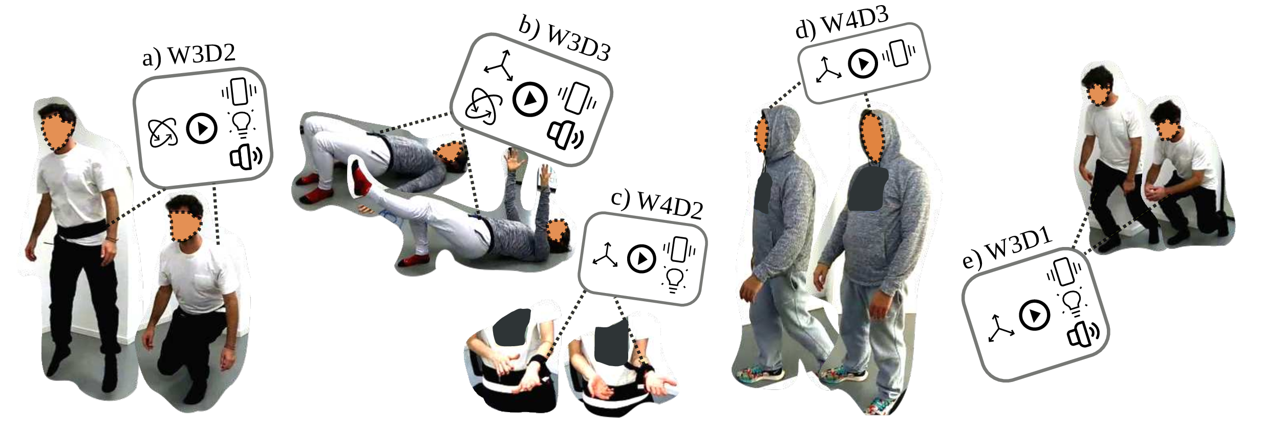 Figure 8: A selection of designs resulting from the evaluation workshops.