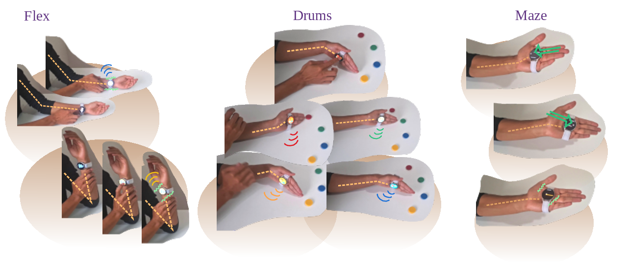 Figure 11: Initial Prototypes: Flex, Drums and Maze