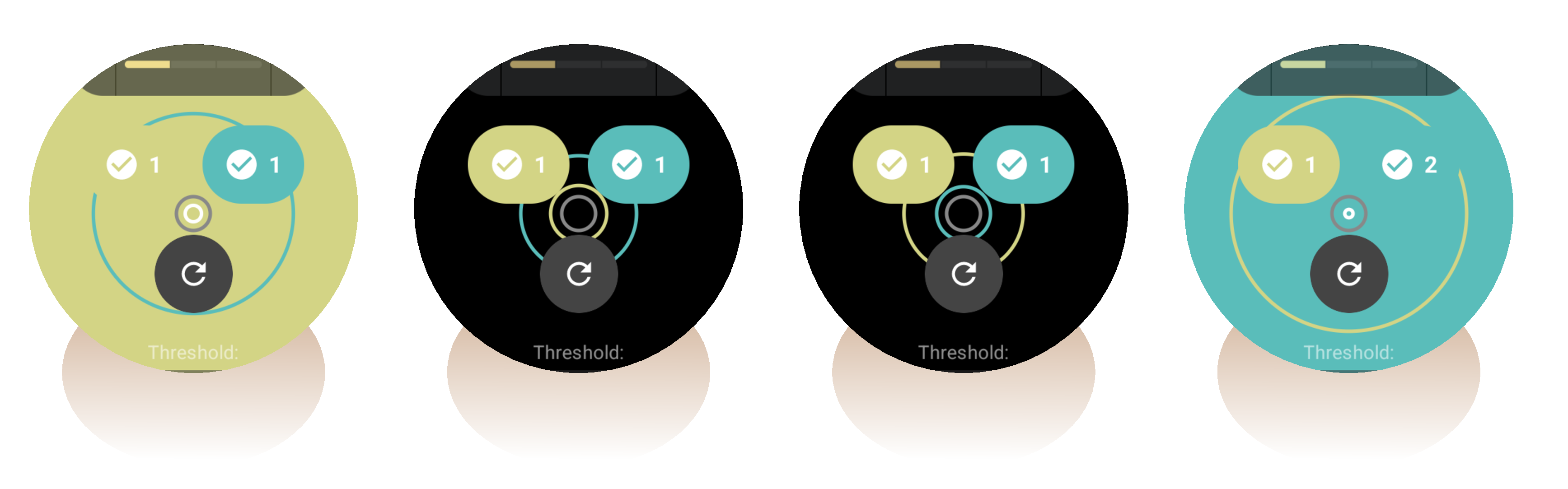 Figure 12: Circle-based visualization in Points prototype